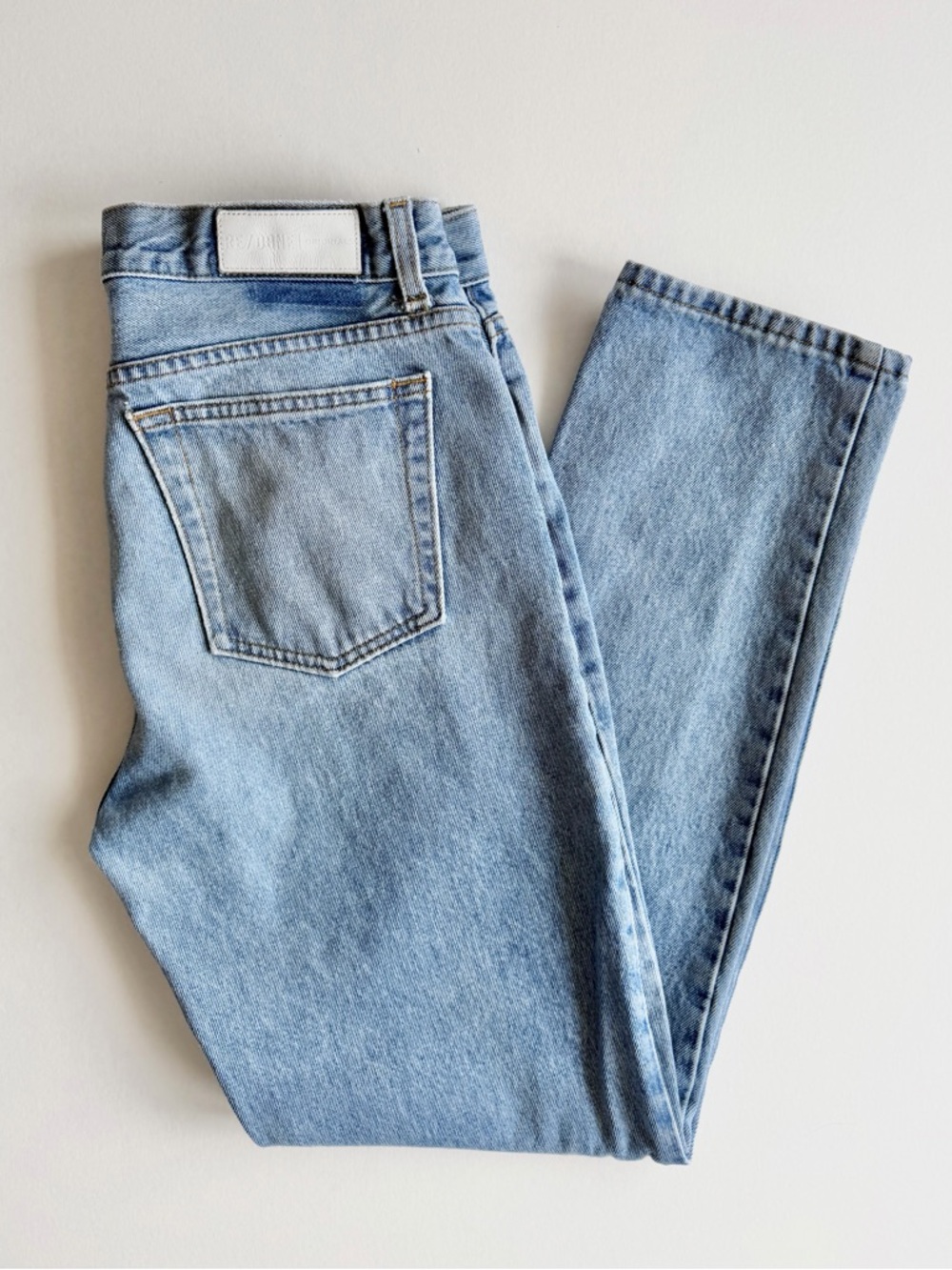 Re/Done Denim Originals 90s High Rise in Light Rinse